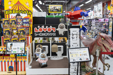 Tokyo, Japan, November 6, 2024: Eclectic Toy Store Interior with Anime Figures and Robotsのeditorial素材