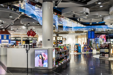 Helsinki, Finland, November 8, 2024: Duty-Free Shop in Helsinki Airportのeditorial素材