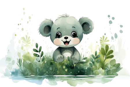 Funny cute little animalの素材