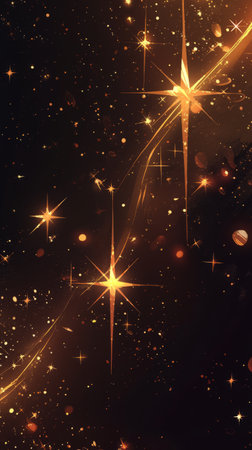 Background from the starry sky with bright stars,blurred skyの素材