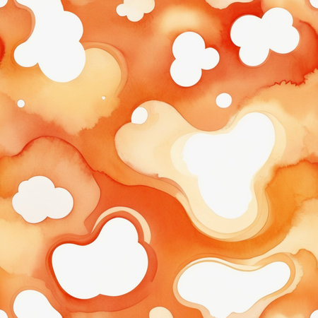 Seamless watercolor pattern with hearts. Valentine's day background.の素材
