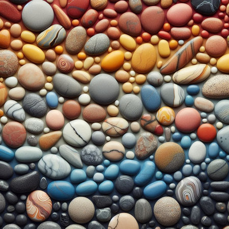 Colorful pebbles background. Colorful pebbles background.の写真素材