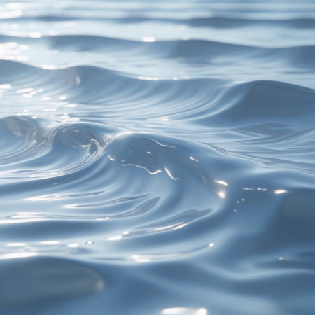 Water ripples in the sea. Blue water surface. Abstract background.