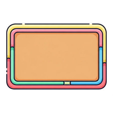 Rectangular board icon. Cartoon illustration of rectangular board vector icon for web