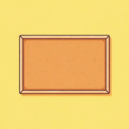 Vector illustration of a wooden school blackboard on a yellow background.の写真素材