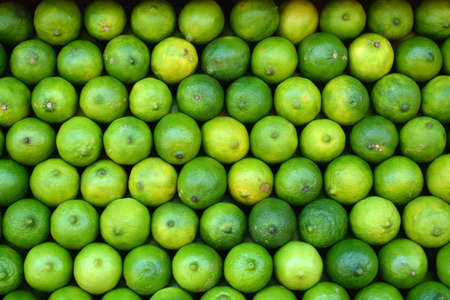 Limes - in a fruit and vegetable store in Brooklyn, New York, USA