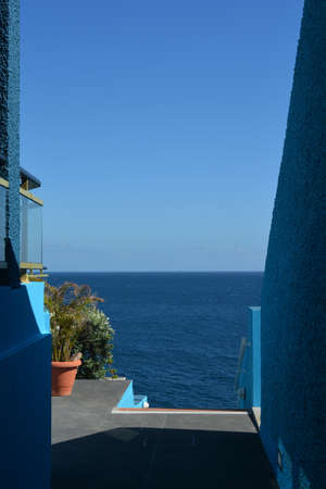 View of the Atlantic Ocean on the east coast of Madeira, Portugal