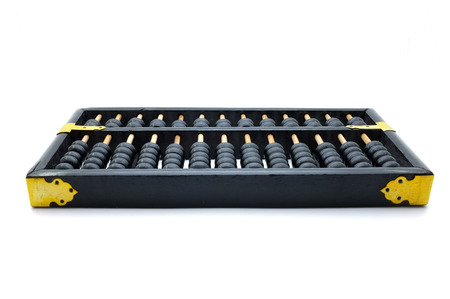 Chinese vintage wooden abacusの写真素材