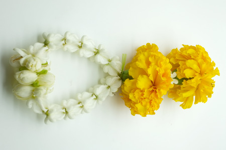 Thai traditional floral garlandの写真素材