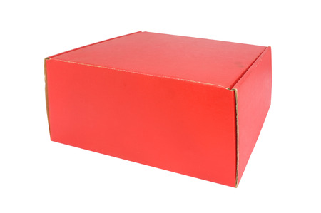 Red paper boxの写真素材