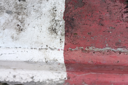 Old red cracked footpath , Abstract background , Textureの写真素材