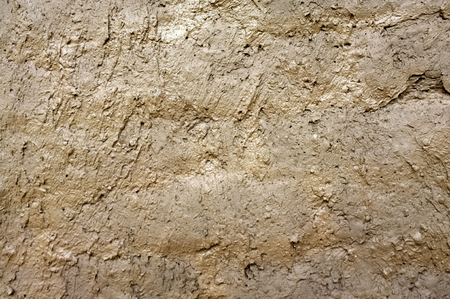 Wall of Earth Shelter House background or Clay wall  , Concept Construction , texture background