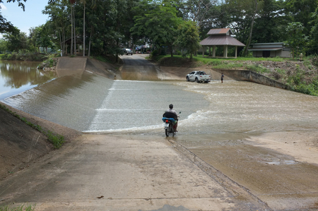 Doi chang reservoir landscape at Wa Wi, Mae Saluai, Chiang Rai,  of Thailand.のeditorial素材