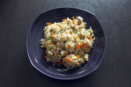 Thai cuisine ,fried rice with crabの写真素材