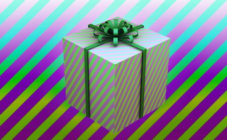 Happy birthday and gift box backgroundの写真素材