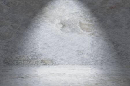 3d rendering of interior with concrete wall and floor. Grunge Textured background . Copyspace for artwork .の写真素材