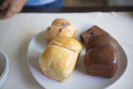 Morning coffee with  Bread , Concept Catering , Bakery