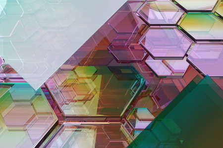 3d illustration. Abstract background blank space for text