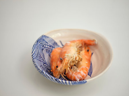 Grilled Prawns or grilled shrimp , Thai Seafoodの写真素材
