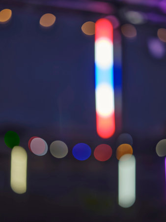 Colorful Bokeh, Thai flag,Thailand Bokeh. CONCEPT THAI festival
