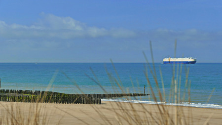 Sea dunes, Nothsea, Sand Beach Holland Flandernの写真素材