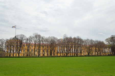 View of the wing of the Admiralty in the springの写真素材