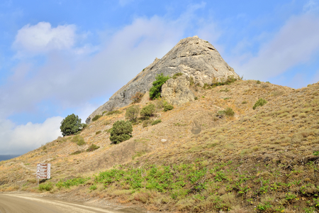 Stone rock in Sudak. Crimeaの写真素材