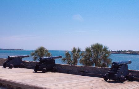 Three Canon Protect the Harborの写真素材