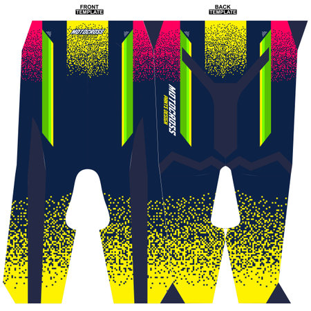 Print-ready sublimation motocross pants designのイラスト素材
