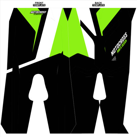 Print-ready sublimation motocross pants designのイラスト素材