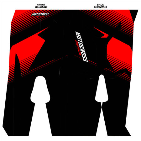 Print-ready sublimation motocross pants designのイラスト素材