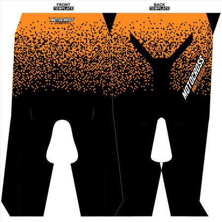 Print-ready sublimation motocross pants designのイラスト素材