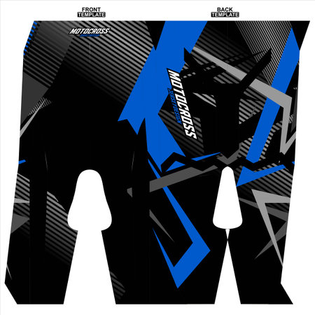 Print-ready sublimation motocross pants designのイラスト素材