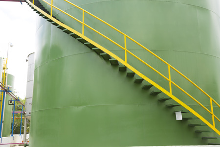 Chemical Industry, Storage Tank In Industrial Plantの写真素材