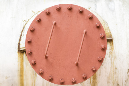 Rusted Pipe in Chemical Industry Outdoorの写真素材