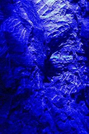 Background of Blue Stone(Salt) Wall Texture, Weathered Wallの写真素材