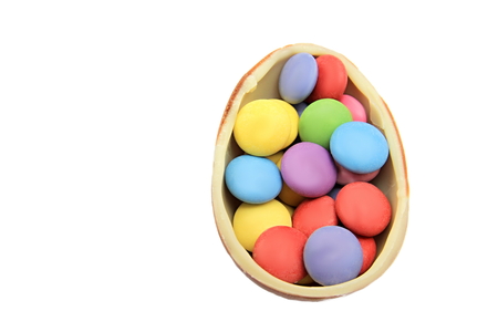 Easter egg with art designの写真素材