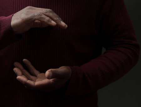 praying to god with people stock image stock photo