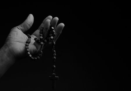 praying to god with people stock image stock photoの写真素材