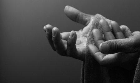 praying to god with people stock image stock photoの写真素材