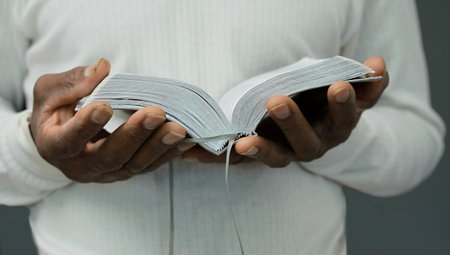 praying to god with people stock image stock photoの写真素材