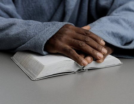 praying to god with people stock image stock photoの写真素材