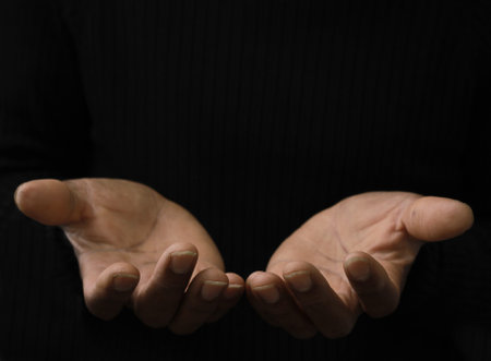 praying to god with people stock image stock photoの写真素材