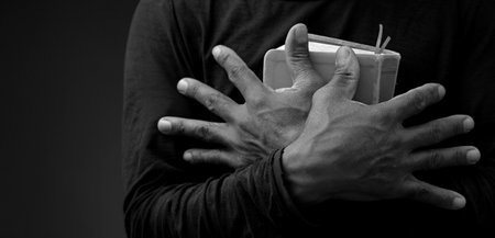 praying to god with people stock image stock photoの写真素材