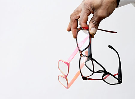 reading glasses on a table no people stock photo stock imageの写真素材