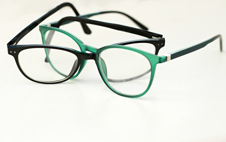 reading glasses on a table no people stock photo stock imageの写真素材