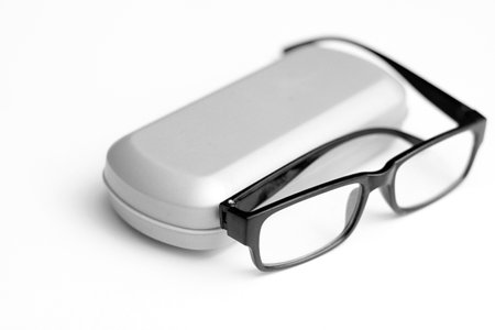 reading glasses on a table no people stock photo stock image