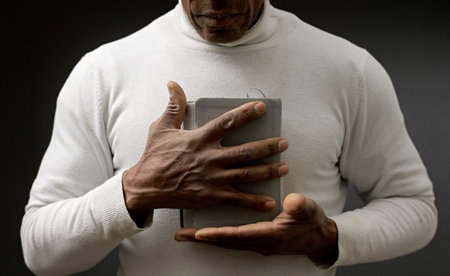 praying to god on gray black background with people stock image stock photoの写真素材