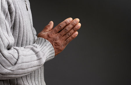 praying to god with people stock image stock photo