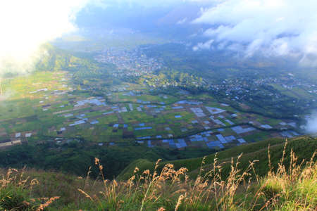 Sembalun village from pergasinganの写真素材